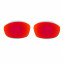 Hkuco Mens Replacement Lenses For Oakley Straight Jacket (2007) Red/Blue/Titanium Sunglasses